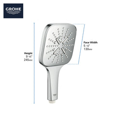 GROHE Grohe 26552A00 Hand Shower - 3 Sprays, 1.75 gpm in Grohe Hard Graphite