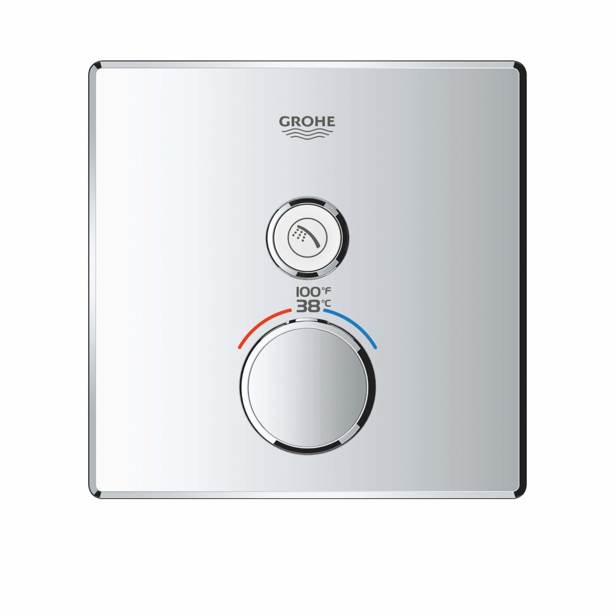 GROHE Grohe 29141A00 Dual Function Thermostatic Valve Trim in Grohe Hard Graphite