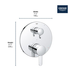 GROHE Grohe 29434EN0 Cosmopolitan Pressure Balance Valve Trim with 2-Way Diverter with Cartridge