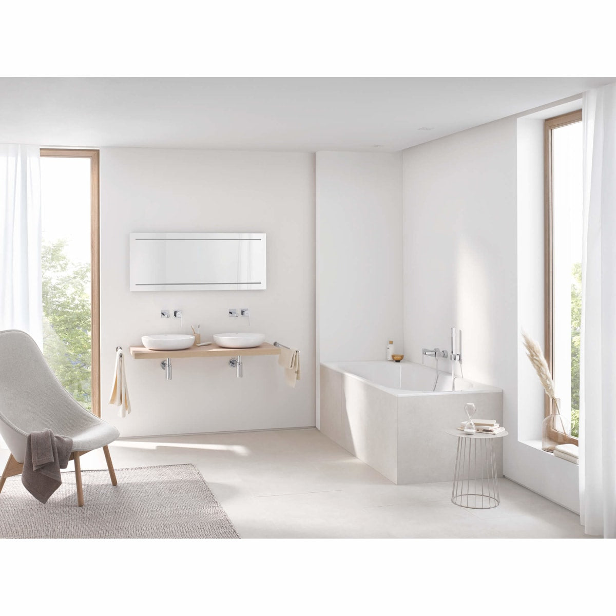 GROHE Grohe 27693EN0 Wall Mount Hand Shower Holder in GROHE BRUSHED NICKEL