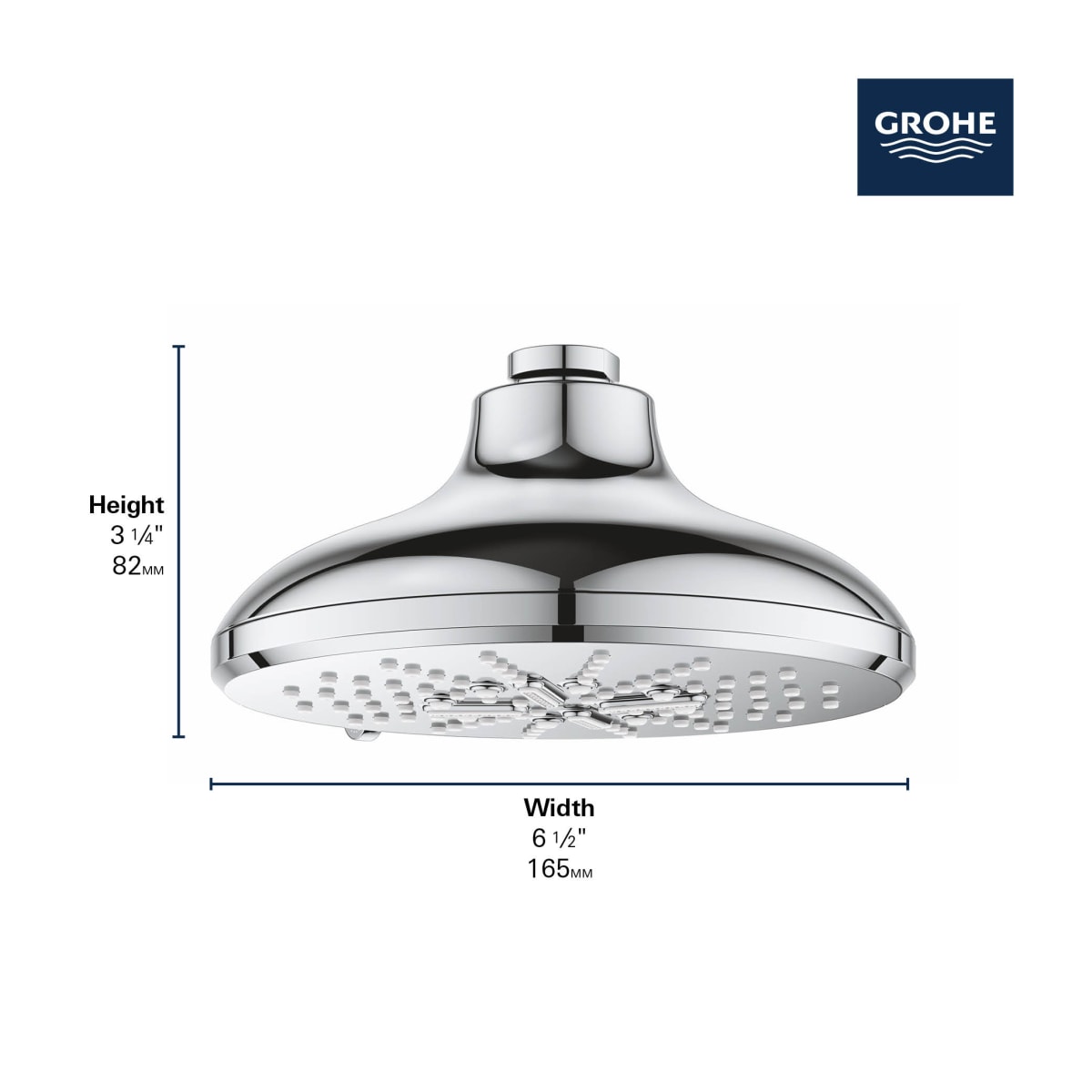GROHE Grohe 26789GN0 Shower Head 1.75 GPM 6-1/2 inch
