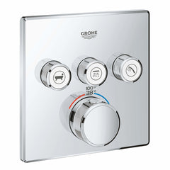 GROHE Grohe 29142A00 Triple Function Thermostatic Valve Trim in Grohe Hard Graphite
