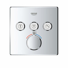 GROHE Grohe 29142A00 Triple Function Thermostatic Valve Trim in Grohe Hard Graphite