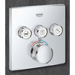 GROHE Grohe 29142A00 Triple Function Thermostatic Valve Trim in Grohe Hard Graphite