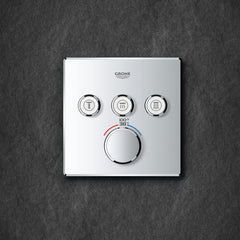 GROHE Grohe 29142A00 Triple Function Thermostatic Valve Trim in Grohe Hard Graphite