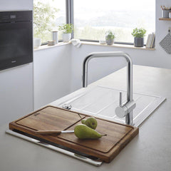 GROHE GROHE 32319DC3 Minta Single Handle Pull Down Kitchen Faucet 1.75 GPM in Grohe SuperSteel
