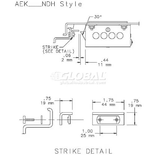 NVENT Hoffman AEK460NDH Electrical Interlock NDH 440/480 Volt Steel/Zinc