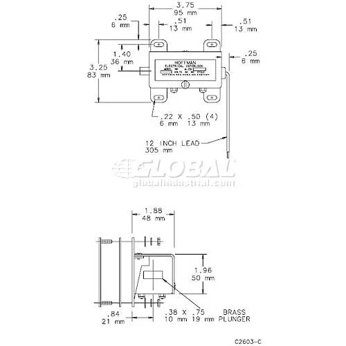 NVENT Hoffman AEK460NDH Electrical Interlock NDH 440/480 Volt Steel/Zinc