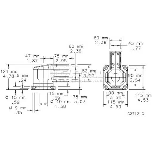 NVENT Hoffman CCS2SJLG Set-up Joint, Pendant Arm, Fits 45X60Mm, Alum/Ltgray