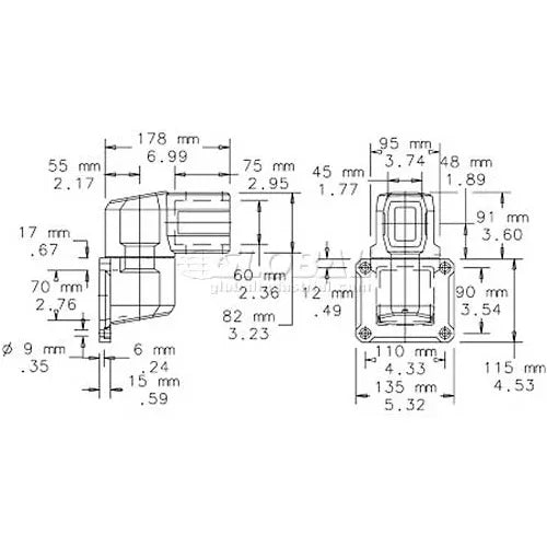 NVENT Hoffman CCS2WJHLG Wall Joint Horizontal P. Arm Fits 45x60Mm Alum/Ltgray