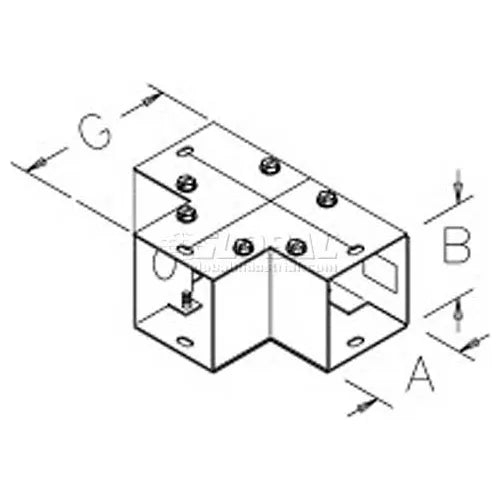 NVENT Hoffman F66GT 90-Degree Flush Tee Type 1 8x203