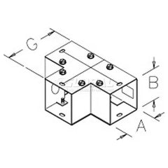 NVENT Hoffman F66GT 90-Degree Flush Tee Type 1 8x203