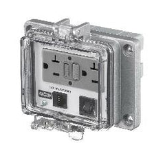 HUBBELL Hubbell PR205EB Wiring Device-Kellems NEMA 12/4 CAT5E 20A GFCI 3A Circuit Breaker