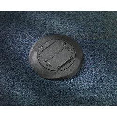 HUBBELL HUBBELL S1CFCBL Floor Box Cover, Universal, 8 Diameter x 0.4 Depth, Cast Aluminum, Black Durable Powder Coated