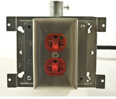 HUBBELL Hubbell HBL8300ILR HUBBELL DUP RCPT, HG, 20A 125V, 5-20R, IL, RD 78358501650