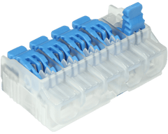 IDEAL Ideal 30-10L25 5 Port, In-Sure Lever Wire Connector, 75/Box