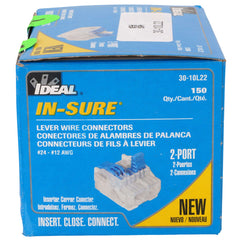 IDEAL Ideal 30-10L22 releasable lever wire connector 24 to 12 AWG