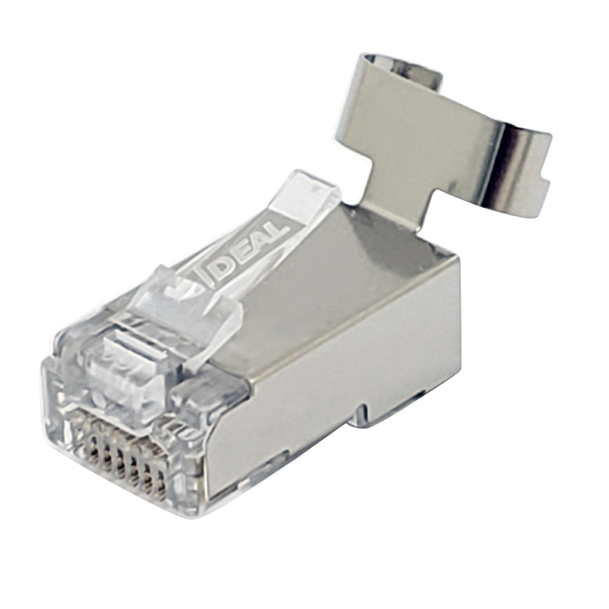 IDEAL Ideal 85-368 Shielded Feed-Thru CAT6A/6/5E Modular Plugs 25/Cd