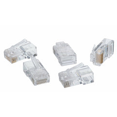 IDEAL Ideal 85-345 Modular Plug Round Solid RJ-11 Contact 6 Color Clear Position 6
