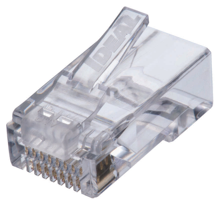 IDEAL Ideal 85-375 CAT6 Feed-Thru Modular Plugs, 25/Pack