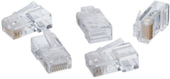 IDEAL Ideal 85-396 Modular Plug, 8-Position, Clear Color, 8 Contact