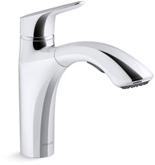 KOHLER Kohler 30468-CP Rival Single Handle Pull Out Kitchen Faucet in Polished Chrome