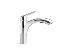 KOHLER Kohler 30468-CP Rival Single Handle Pull Out Kitchen Faucet in Polished Chrome