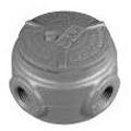 APPLETON Appleton GRJS50 1/2 Epoxy Powder Coated Malleable Iron Explosionproof Universal Conduit Outlet Box with Cover