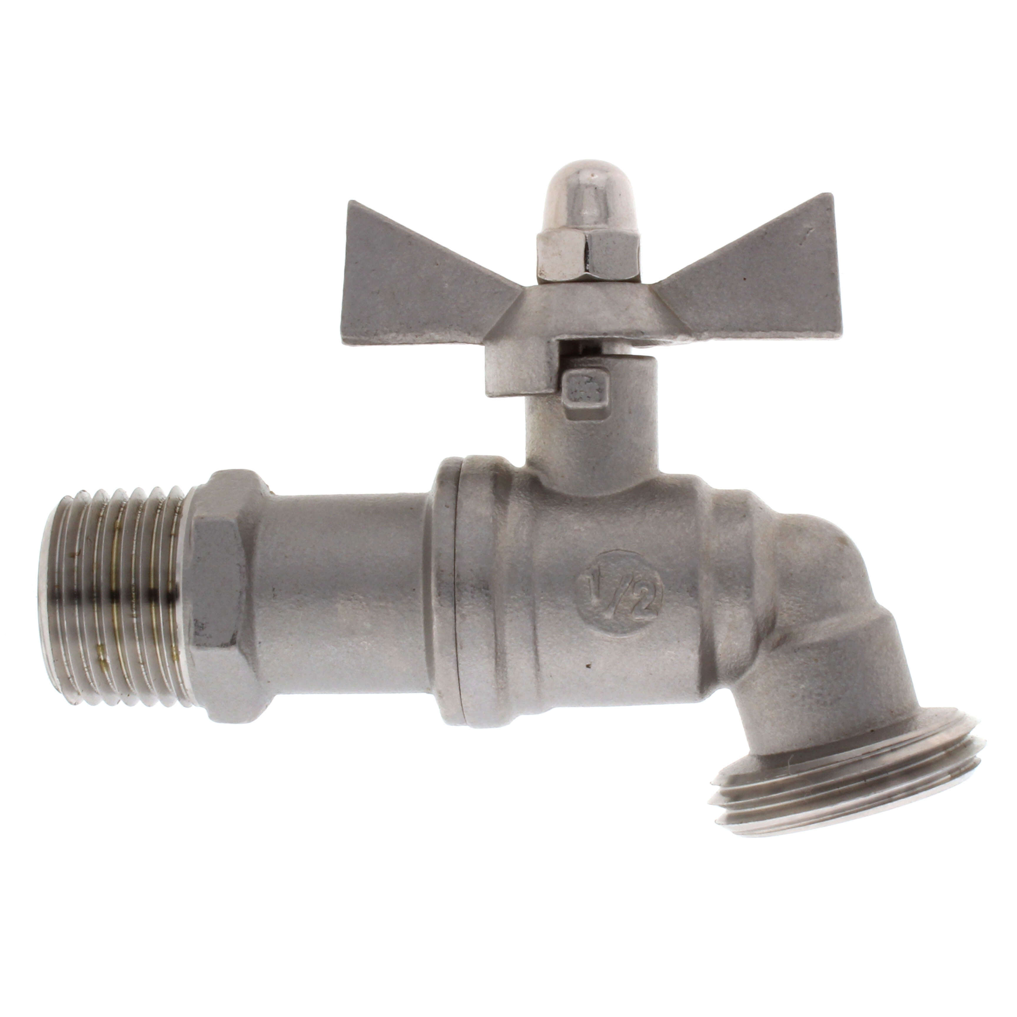 BOSHART Boshart SSHB52-05 1/2 Male x Hose Bibb Stainless Steel Hose Bibb