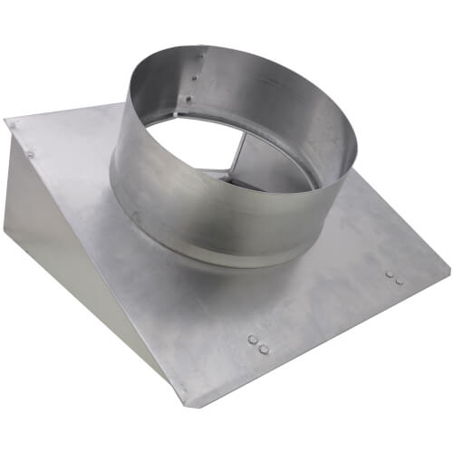 BROAN-NUTONE Broan-NuTone 643 Wall Cap, Aluminum Natural Finish 8 in