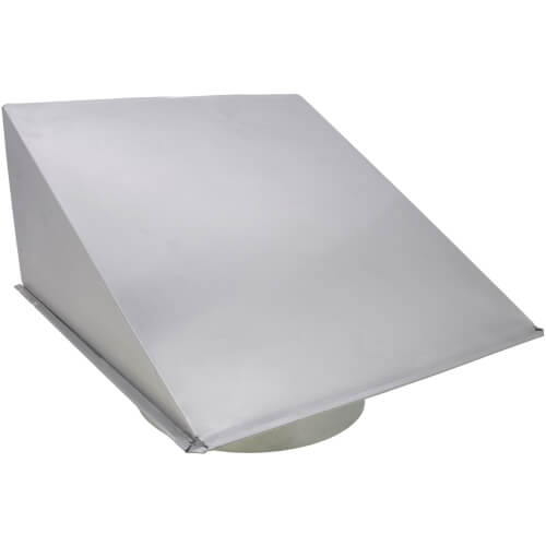 BROAN-NUTONE Broan-NuTone 643 Wall Cap, Aluminum Natural Finish 8 in