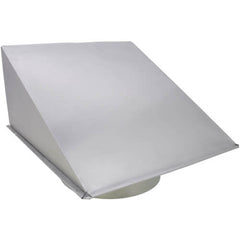 BROAN-NUTONE Broan-NuTone 643 Wall Cap, Aluminum Natural Finish 8 in