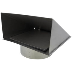 BROAN-NUTONE Broan-NuTone 643 Wall Cap, Aluminum Natural Finish 8 in