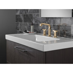 DELTA FAUCET Delta 35587-CZ-PR-DST Two Handle Widespread Bathroom Faucet in Lumicoat Champagne Bronze