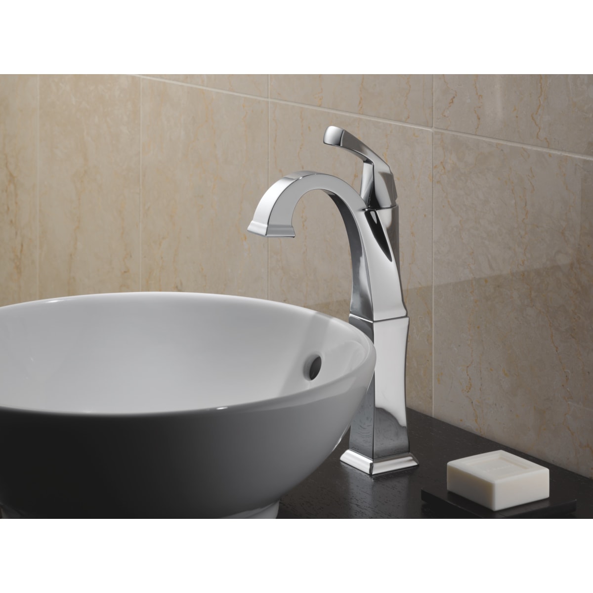 DELTA FAUCET Delta 751-DST Single Handle Vessel Bathroom Faucet