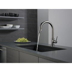 DELTA FAUCET Delta 9159-KSLS-DST Trinsic®: Single Handle Pull-Down Kitchen Limited Swivel