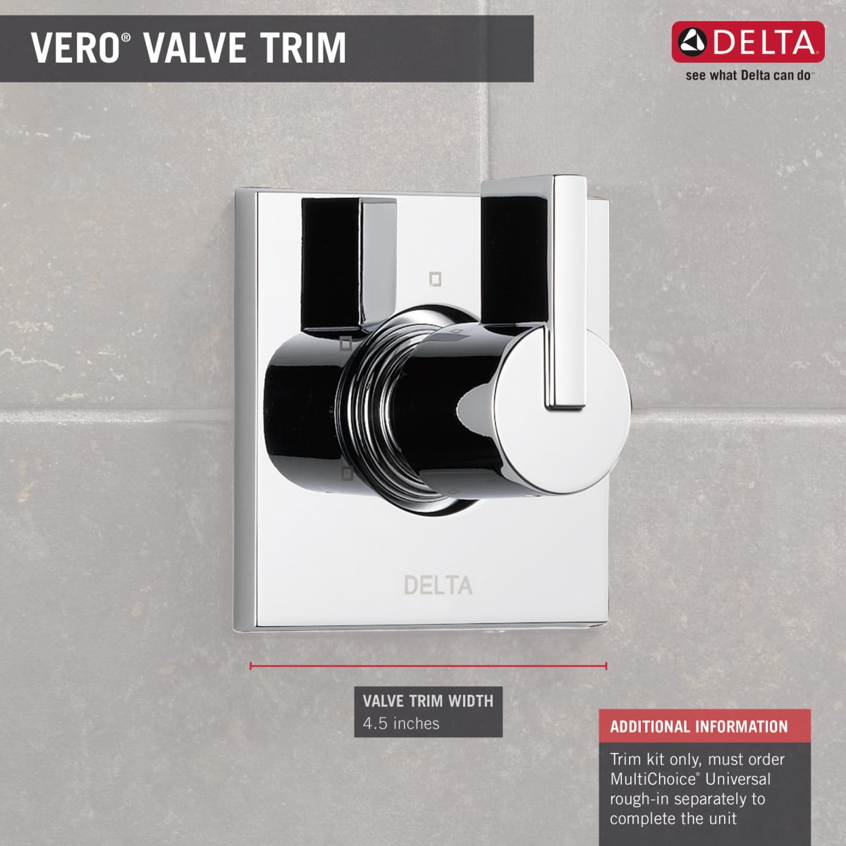 DELTA FAUCET Delta T11853 3-Setting 2-Port Diverter Trim