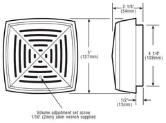 EDWARDS Edwards 874-N5 120VAC Horn Grille