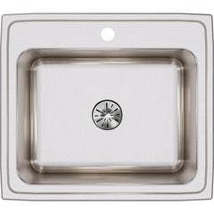 ELKAY Elkay DLR252210PD1 Lustertone Classic Stainless Steel 25 x 22 x 10-3/8 Single Bowl Drop-in Sink with Perfect Drain