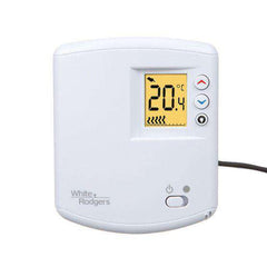WHITE-RODGERS WHITE-RODGERS 1E65-144 120/240vac SPST Heat Only Line Voltage 2 Wire Digital Non Programmable Thermostat With Lighted Display