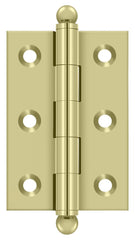 DELTANA Deltana CH2517U3-UNL Ball Tip Hinge Unlacquered Bright Brass