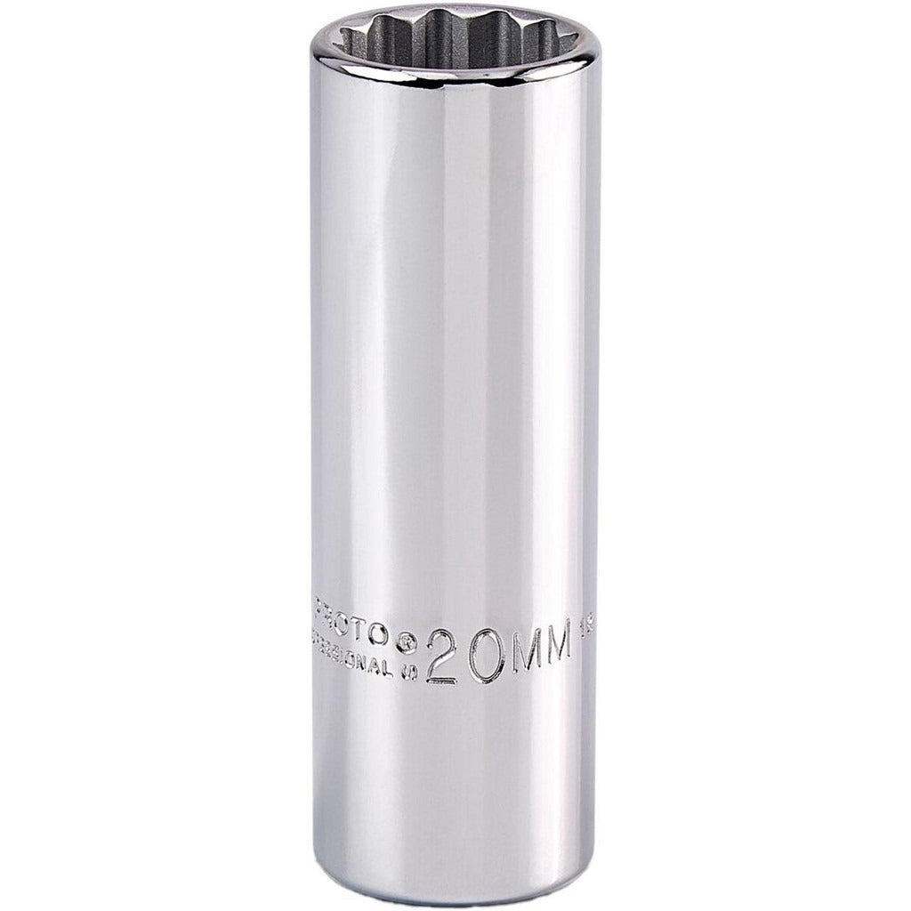 PROTO Proto J5320M Deep Hand Socket 20mm 1/2 Dr 12-point