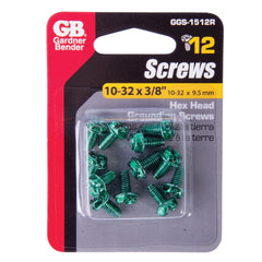 GARDNER BENDER Gardner Bender GGS-1512R Round Washer Grounding Screw 12-Pack