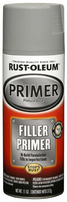 RUST-OLEUM Rust-oleum 249279 Filler Primer Gray 11 Oz Spray