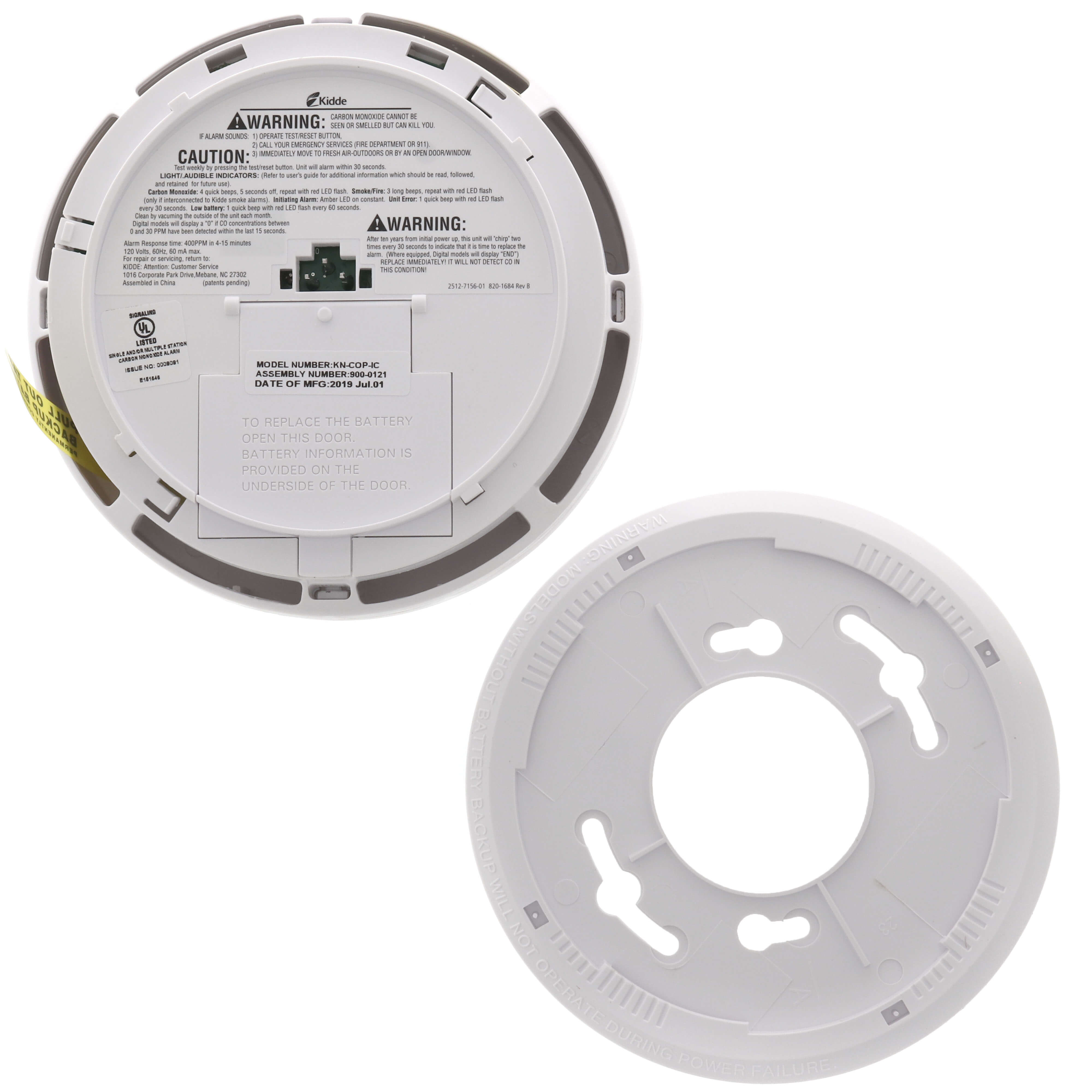 KIDDE Kidde 21006407 AC/DC Wire-In - Digital Display - Interconnect