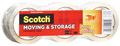 3M 3M Company 3650-3 Clear Packaging Tape 1.88in X 54.6yd 3 Pack