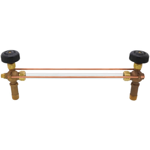 APOLLO VALVES Apollo Valves 21-205-00 Water Gauge with Extended Shank 1/2 Inch MNPT 12 Inch