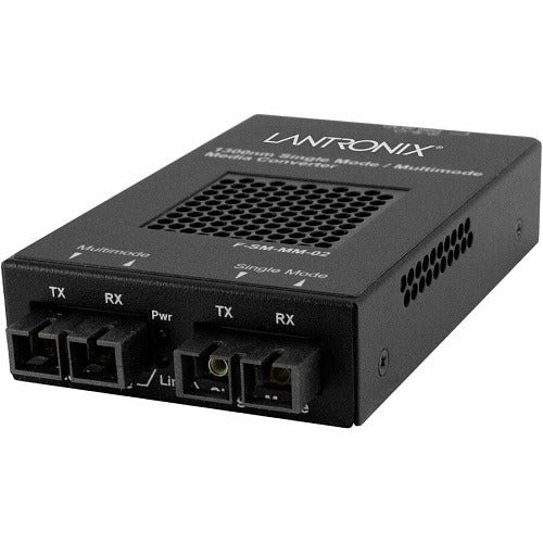 LANTRONIX Transition Networks F-SM-MM-02-AR Fiber Converter 100-150 Mbps