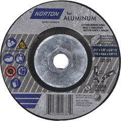NORTON Norton 66252849381 Type 27 Grinding Wheel 4.5in 20 Grit