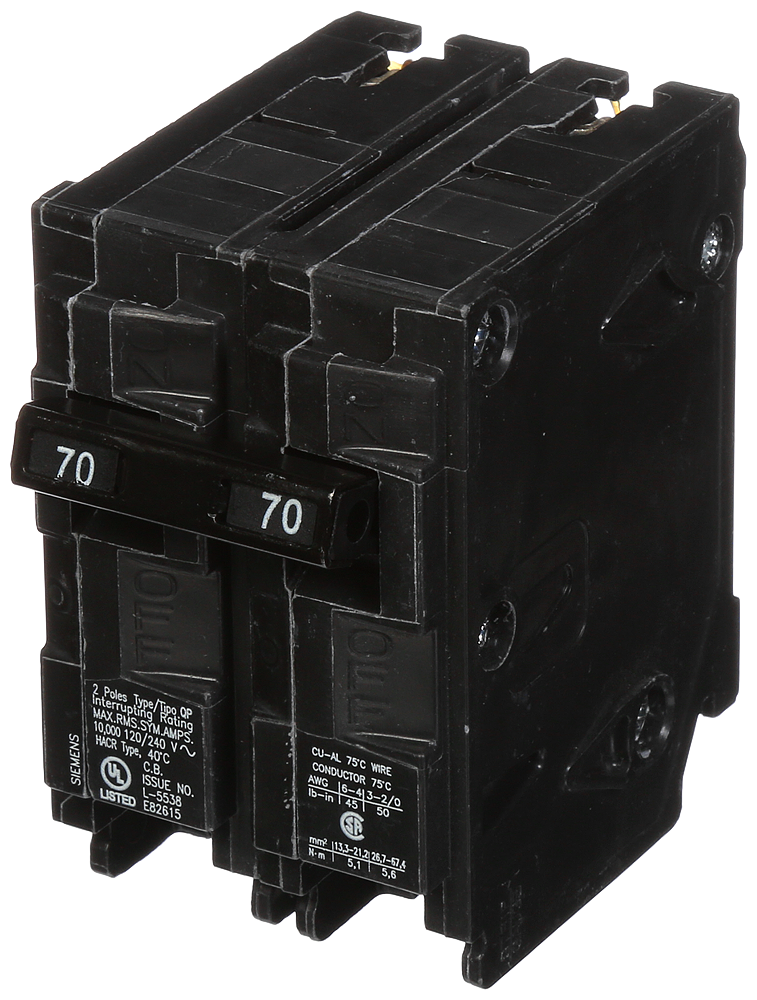 SIEMENS Siemens Q270 BREAKER CKT CASE MLD 120/240VAC 70A 10KA